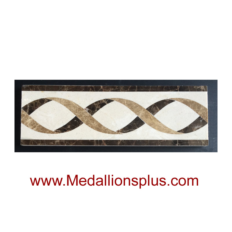 ML-91 waterjet tile border  4 x 12